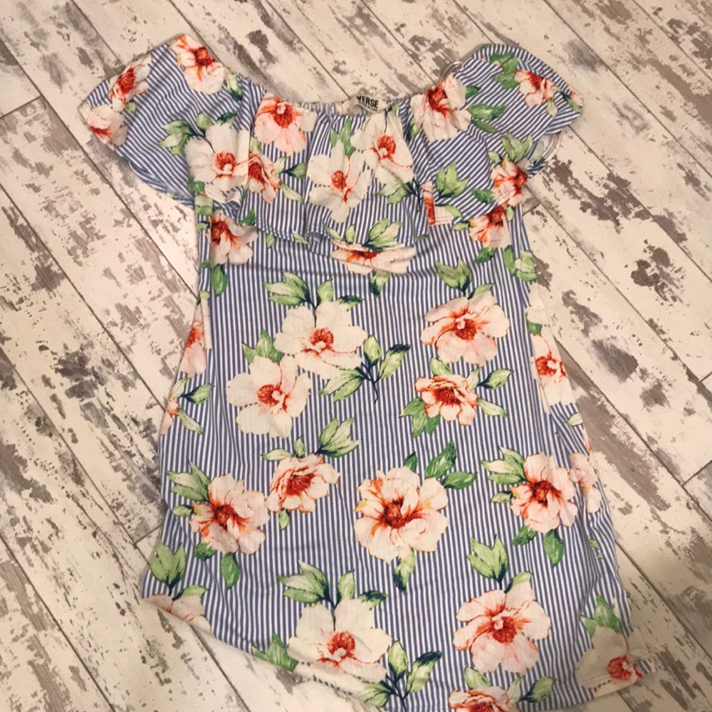 Off the shoulder knit dress